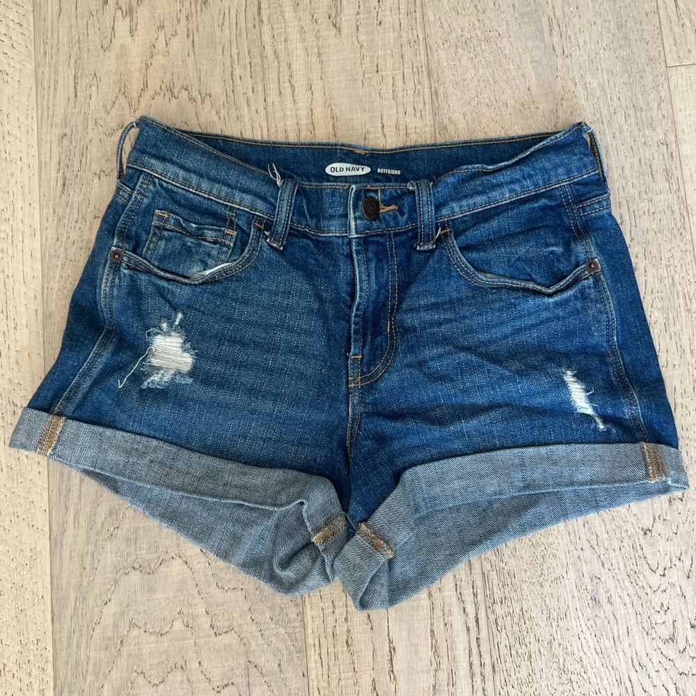 Old Navy Boyfriend Jean Shorts Womens Size 0